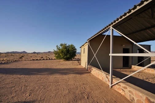 Private bathroom and kitchen at Little Sossus Camping Sesriem