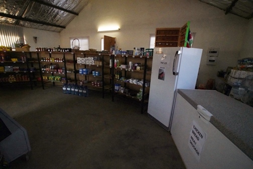 Meat and freshly baked bread is available at the farmstall at Little Sossus Camping Sesriem