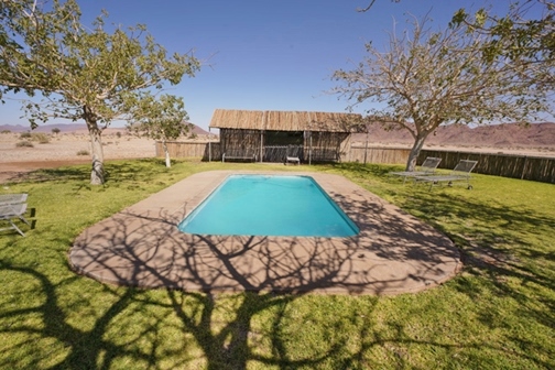 Swimming pool at Little Sossus Camping Sesriem